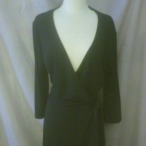 Black  wrap dress